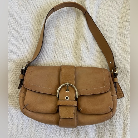 Coach 1446 MINI Vintage Soho Camel/Tan Leather Shoulder Bag